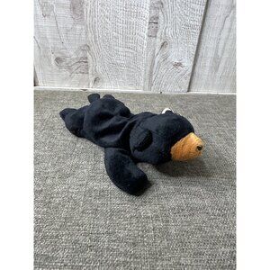 Ty Beanie Babies Retired Blackie Black Bear Stuffed Animal Toy